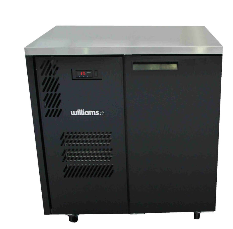 Williams Cameo - One Door Black Colorbond Under Counter Display Refrigerator