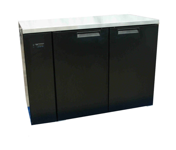 Williams Cameo - Two Door Black Colorbond Remote Back Bar Counter Display Refrigerator