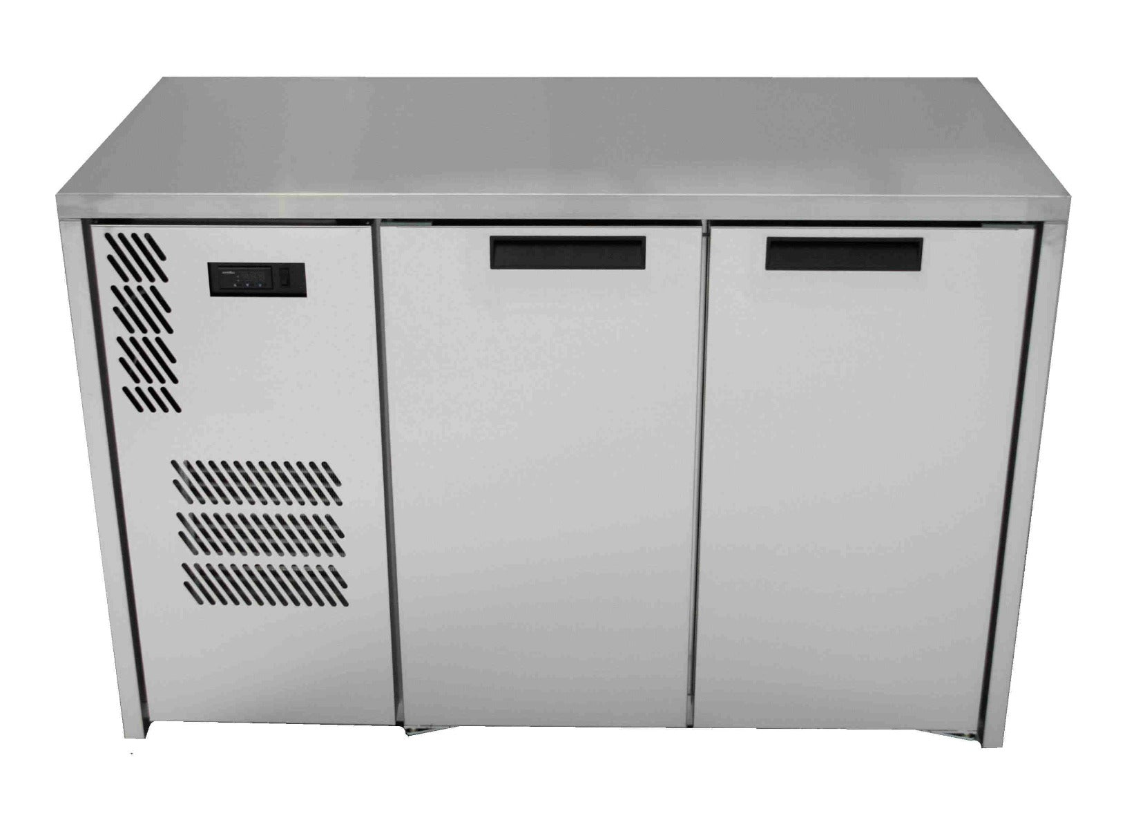 Williams Cameo - Two Door Stainless Steel Under Counter Display Refrigerator