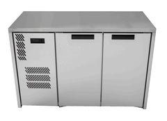 Williams Cameo - Two Door Stainless Steel Under Counter Display Refrigerator