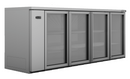 Williams Cameo - Four Door Stainless Steel Remote Back Bar Counter Display Refrigerator