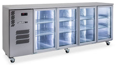 Williams Cameo - Four Door Stainless Steel Under Counter Display Refrigerator