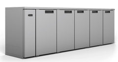 Williams Cameo - Five Door Stainless Steel Remote Back Bar Counter Display Refrigerator