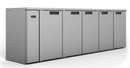 Williams Cameo - Five Door Stainless Steel Remote Back Bar Counter Display Refrigerator