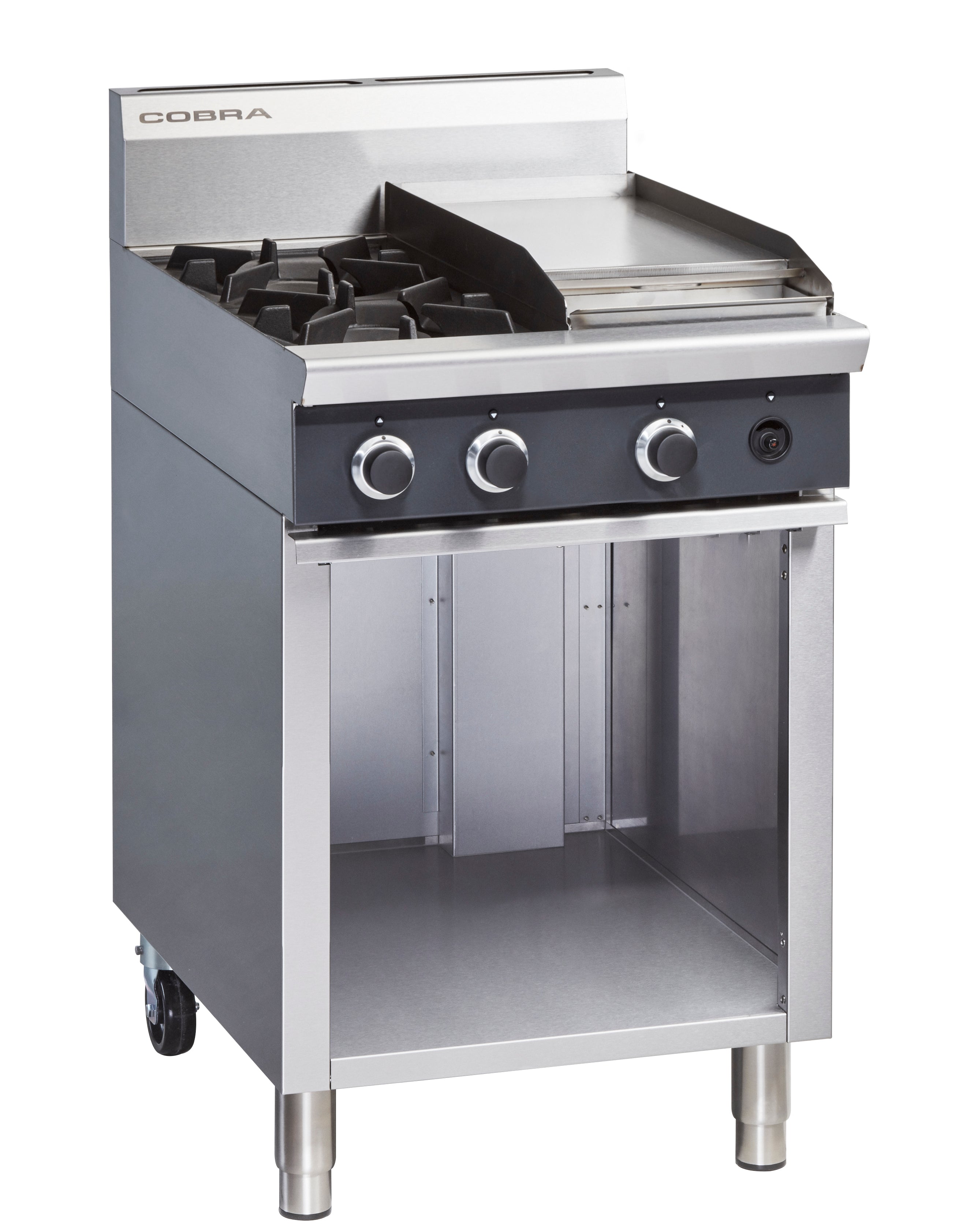 Cobra C6C - 600mm Two Burner / Griddle Gas Cooktop