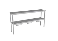 Culinaire - CH.GDB.6 - Heated Double Gantry Heat Lamp to Bottom Shelf -  6 Module