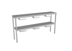 Culinaire - CH.GDD.8 - Heated Double Gantry Heat Lamps to Both Shelves -  8 Module