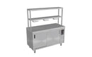 Culinaire - CH.HC.I.GDD.5 - Island Hot Cupboard with Double Gantry and Heat Lamps to Top & Bottom Shelves -  5 Module
