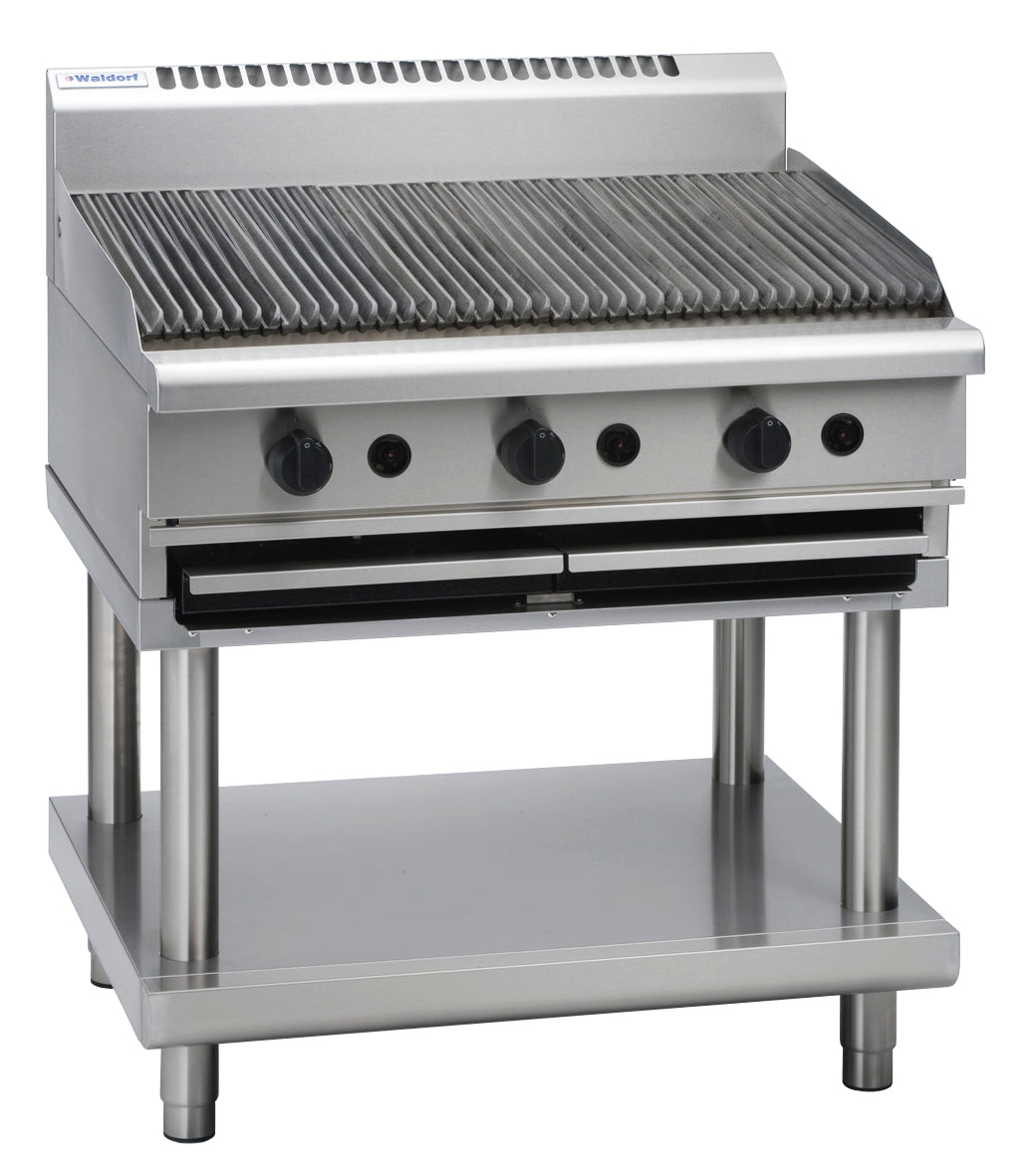 Waldorf 800 Series CHL8900G-B 900mm Gas Chargrill Low Back Version Bench Model