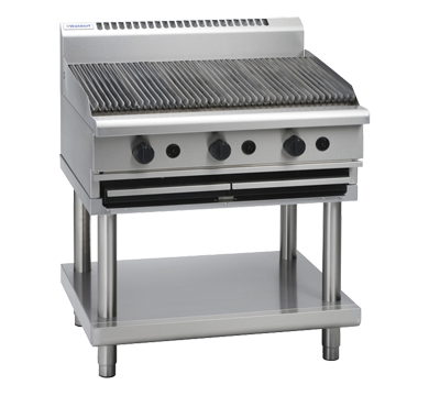 Waldorf 800 Series CHL8900G-LS 900mm Gas Chargrill Low Back Version Leg Stand