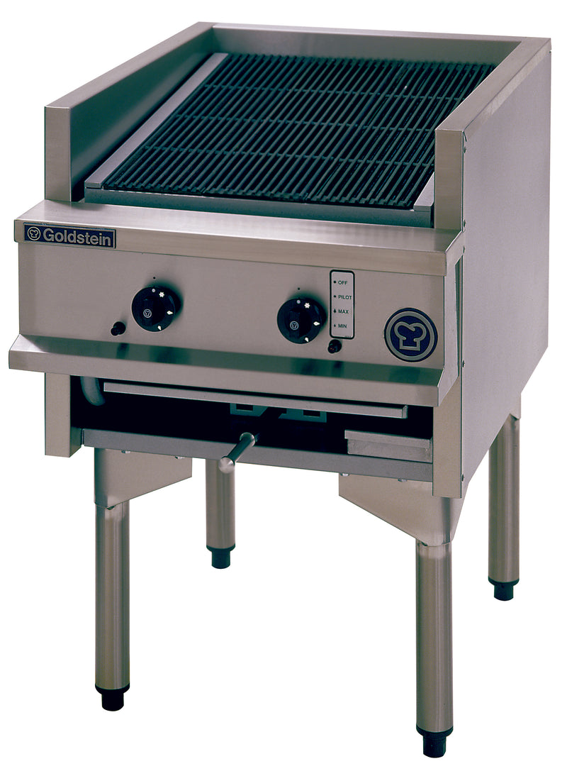 GOLDSTEIN: Gas Char Broiers (BBQs) Char GLO - Adjustable Grill top - Creamic Rocks -CHDS24