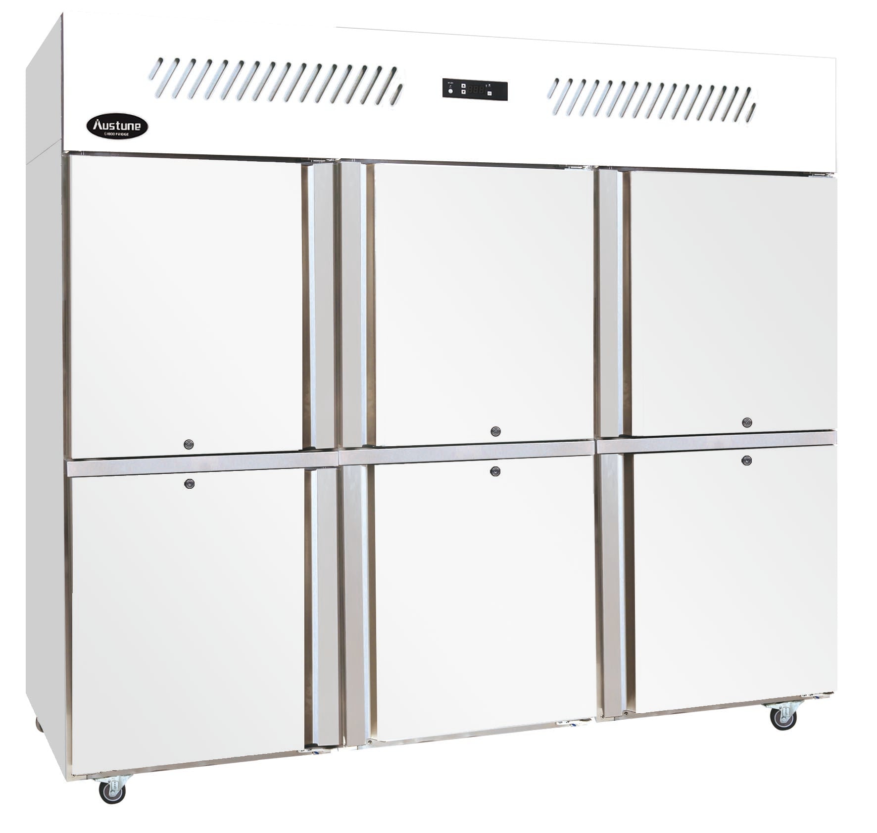Austune 6 Half Door Upright Chiller