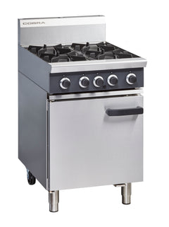 Cobra CR6D - 600mm Four Burner Gas Range Static Oven