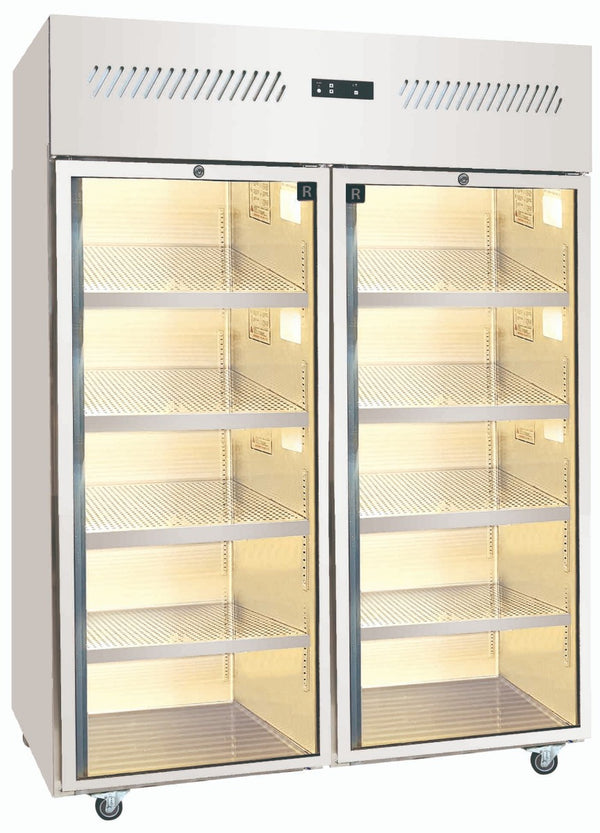 Austune 2 Glass Door Upright Chiller