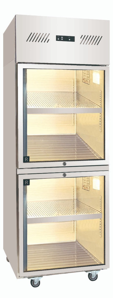 Austune 2 Glass Half Door Upright Chiller