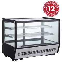 Exquisite CTC160S Counter Top Square Cake Display Refrigerators