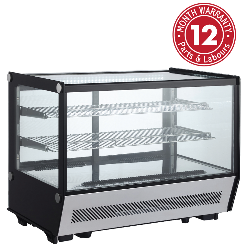 Exquisite CTC160S Counter Top Square Cake Display Refrigerators