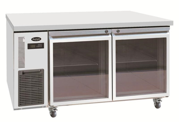 Austune 2 Glass Door Counter Chiller