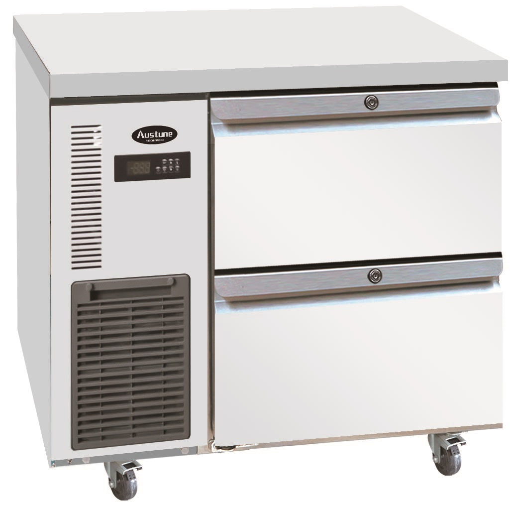 Austune 2 Drawer Undercounter Chiller 900