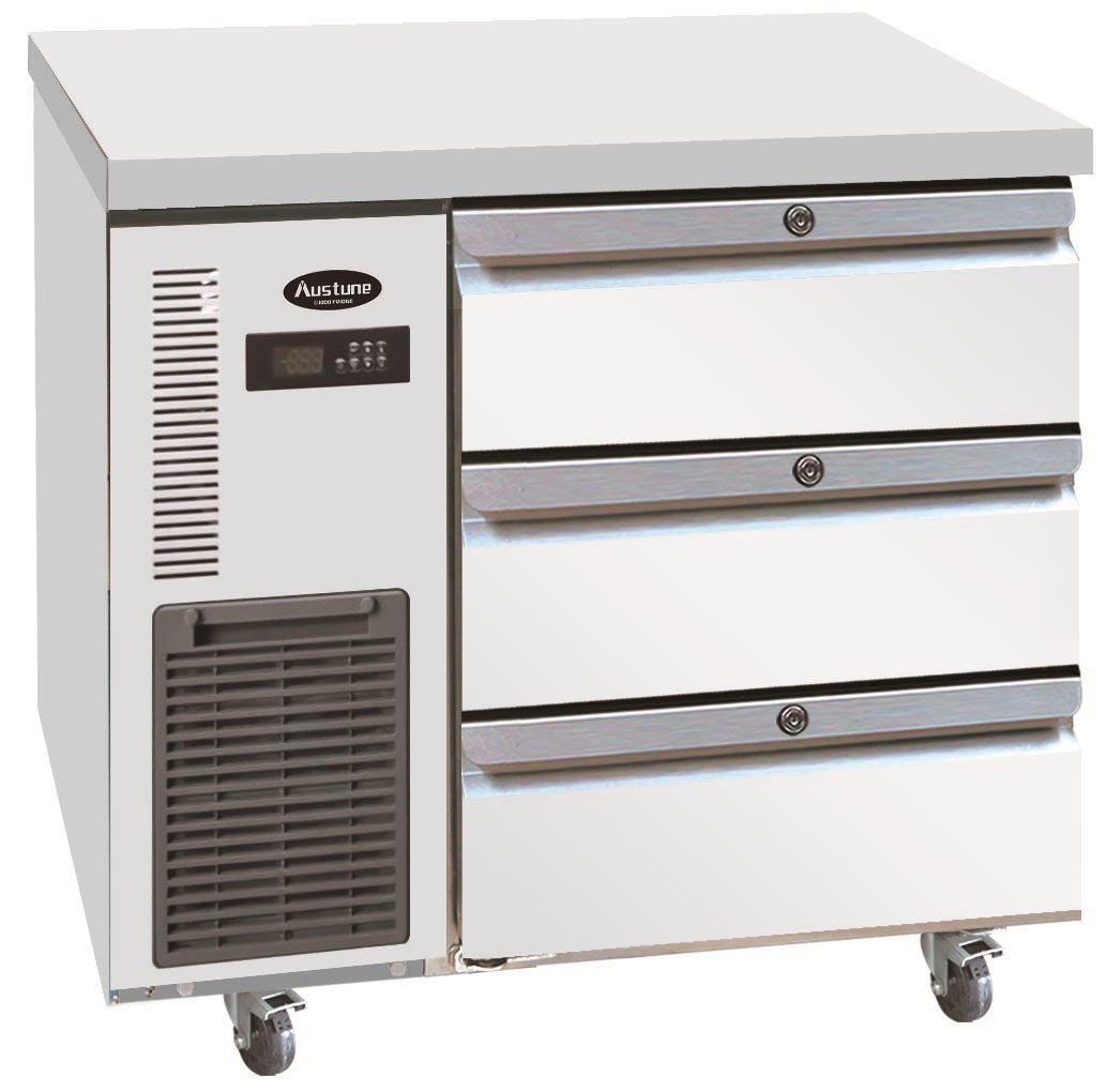 Austune 3 Drawer Undercounter Chiller 900