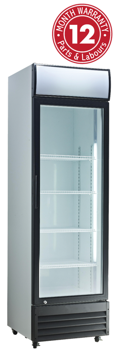 Exquisite DC400P One Glass Door Upright Display Refrigerators