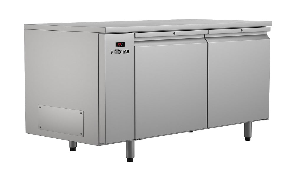 Williams Emerald - Two Door Stainless Steel Remote Under Counter Storage Refrigerator