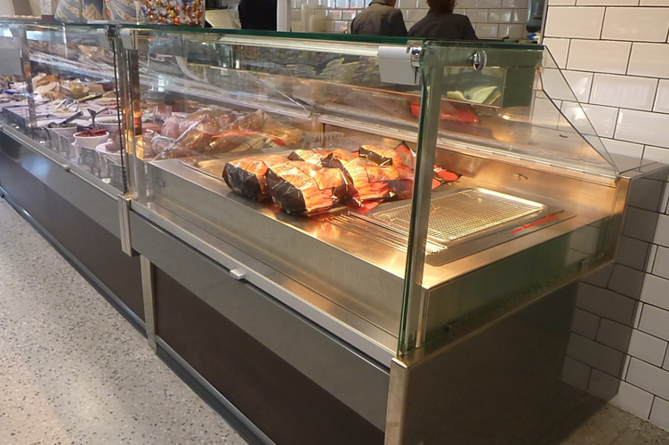 Criocabin ENIXE 400: serve over bain-marie counter 1250mm