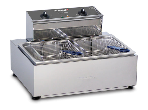 Roband Single Pan/Double basket fryer 11lt