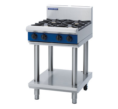 Blue Seal Evolution Series G514D-LS - 600mm Gas Cooktop - Leg Stand