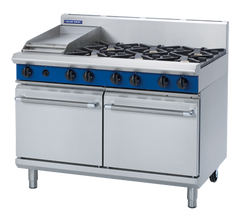 Blue Seal Evolution Series G528C - 1200mm Gas Range Double Static Oven