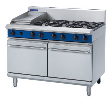 Blue Seal Evolution Series G528C - 1200mm Gas Range Double Static Oven