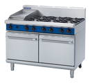Blue Seal Evolution Series G528C - 1200mm Gas Range Double Static Oven