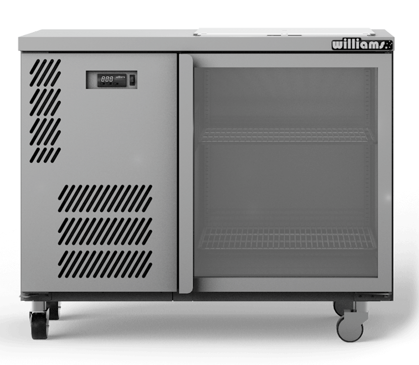Williams Glass Chiller - One Door Glass Chiller With Two Shelves - 500 x 500 baskets