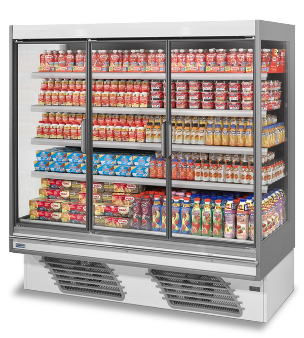 Bonnet Neve ONWAVE 3 ECO 1875: glass door multi-deck chiller