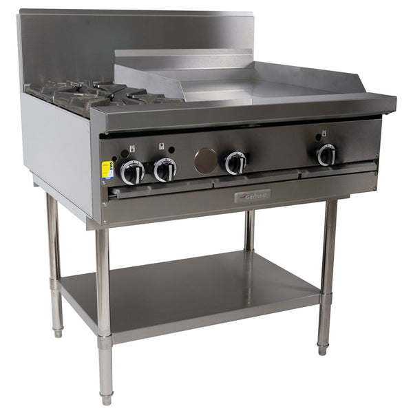 Garland 900mm WIDE RESTAURANT SERIES2 BURNER COMBINATION MODULAR TOP (NG & LP) GF36-2G24T