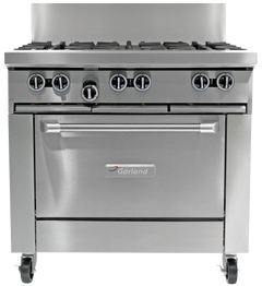 Garland - GFE36-6C-NG - Restaurant Range 900mm Wide 6 Burner w Convection Oven
