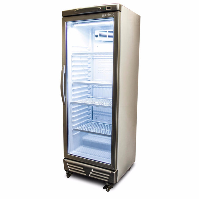 Bromic Upright Display Fridge Flat Glass Door 290L GM0300-NR