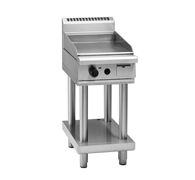 Waldorf 800 Series GP8450G-LS - 450mm Gas Griddle Low Back Version - Leg Stand