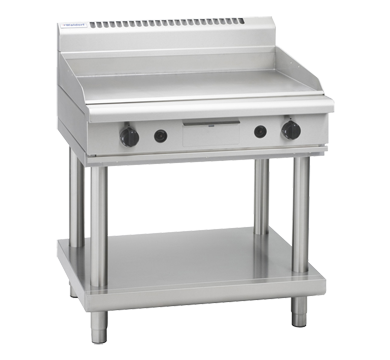 Waldorf 800 Series GPL8900G-LS 900mm Gas Griddle Low Back Version Leg Stand