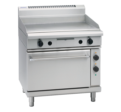 Waldorf 800 Series GPL8910E 900mm Electric Griddle Static Oven Range Low Back Version