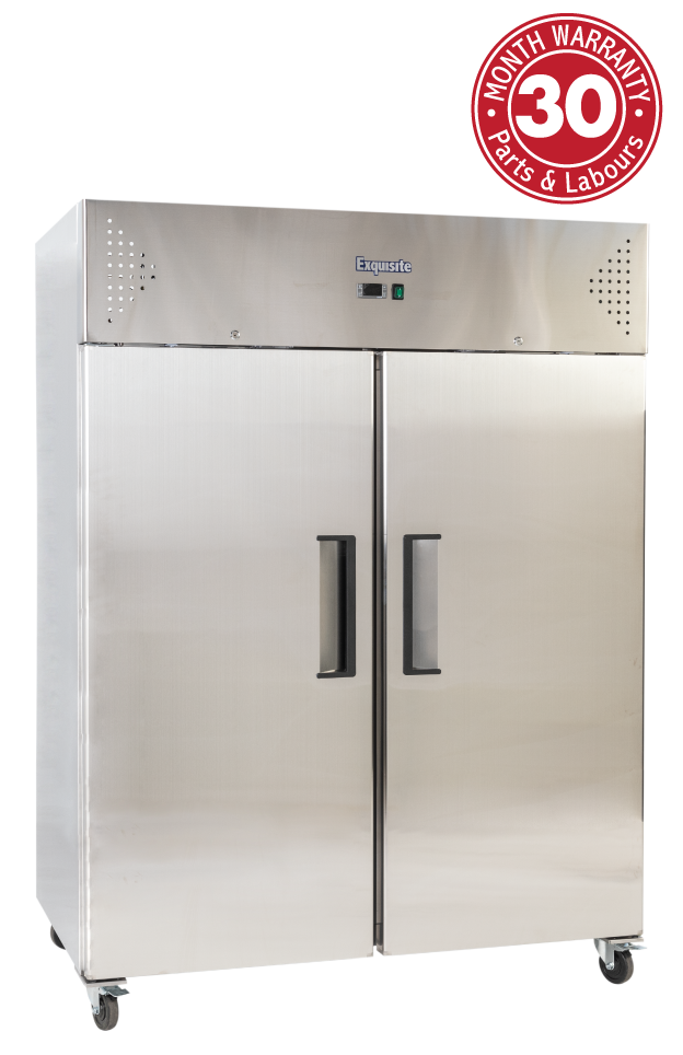 Exquisite GSC1410H Two Solid Doors Upright Storage Refrigerators