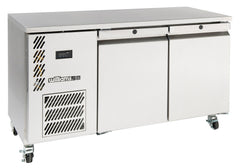 Williams Opal Hydrocarbon - Two door stainless steel self contained under counter freezer