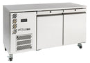 Williams Opal Hydrocarbon - Two door stainless steel self contained under counter freezer