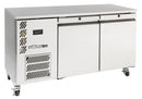 Williams Opal Hydrocarbon - Two door stainless steel self contained under counter fridge