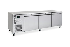 Williams Emerald - Three Door Stainless Steel Under Counter Refrigerator