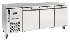 Williams Opal Hydrocarbon - Three door stainless steel self contained under counter fridge