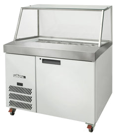 Williams Banksia - One Door White Colorbond Prep Counter Refrigerator With Angled Blown Air Well