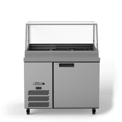 Williams Banksia - One Door White Colorbond Prep Counter Refrigerator With Flat Blown Air Well
