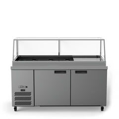 Williams Banksia - Three Door White Colorbond  Prep Counter Refrigerator With Flat Blown Air Well