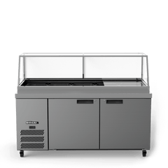 Williams Banksia - Three Door Stainless Steel  Prep Counter Refrigerator With Flat Blown Air Well